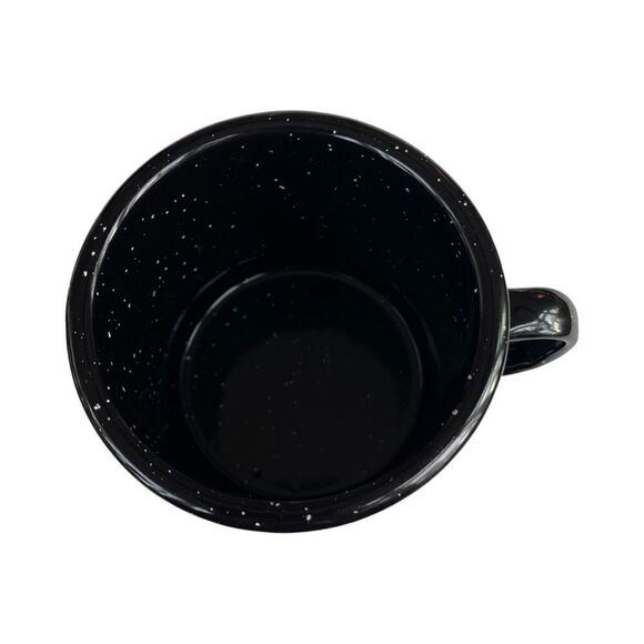 Capricorn Astrology 18 oz Enamel Campfire Mug Zodiac Symbol Blk White & Gold NWT - Picture 5 of 7